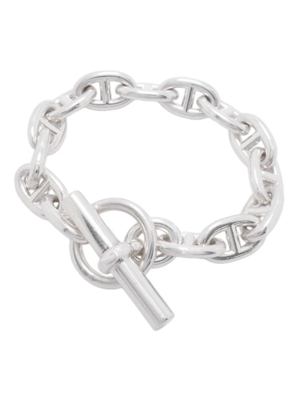 Hermes Bracelet Chaine D'ancre MM 14 Links 925 Sterling Silver